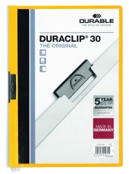 Durable Skoroszyt Zaciskowy Duraclip Original 30 Żółty 220004