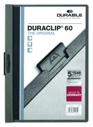 Durable Skoroszyt Zaciskowy A4 Duraclip Original 60 Antracyt 220957