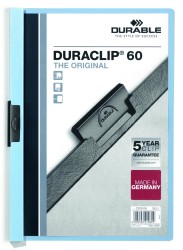 Durable Skoroszyt Zaciskowy A4 Duraclip Original 60 Niebieski 220906