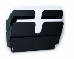 Durable Zestaw Dwóch Pojemników Na Dokumenty Poziomy Flexiplus 2 A4 Czarny 1709014060