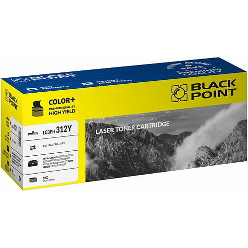 Toner BlackPoint LCBPH312Y zastępuje HP CE312A/CRG-729Y