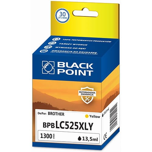 Tusz BlackPoint BPBLC525XLY zastępuje Brother LC-525XLY