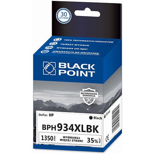 Tusz BlackPoint BPH934XLBK zastępuje HP C2P23AE
