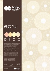 Blok Deco Ecru 4 Kolory A4 170g 20 Arkuszy Happy Color