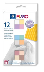 Fimo Masa Plastyczna Termoutwardzalna Soft Kolory Pastel Zestaw 25g 12 Kostek Staedtler