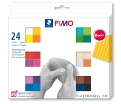 Fimo Masa Plastyczna Termoutwardzalna Soft Kolory Basic Zestaw 25g 24 Kostki Staedtler