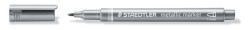 Marker Metaliczny Metallic Srebrny Okrągła Końcówka Staedtler