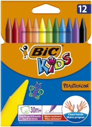 Kredki Kids Plastidecor Świecowe Pudełko 12szt Bic