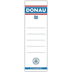 Etykiety Wsuwane Do Segregatora Donau, 48x153mm, Dwustronne, 20szt.