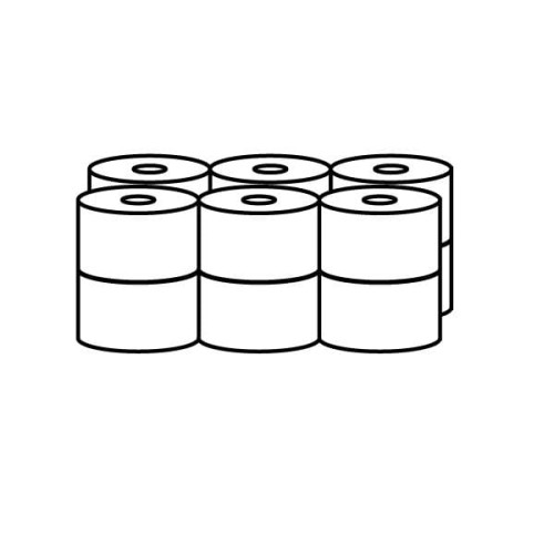 Papier toaletowy Evolution Flesz 180 mm 1-warstwowy szary 12 szt