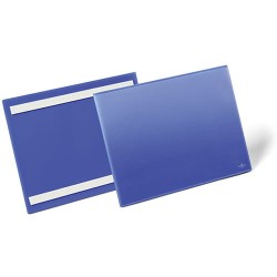 Durable Kieszeń Magazynowa Samoprzylepna Niebieska A4 Pozioma 179807