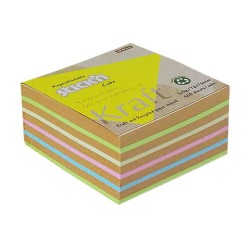 Hopax Notes Kostka Kraft 76x76mm, 5 Kolorów, 400 Kart.(12) 21824