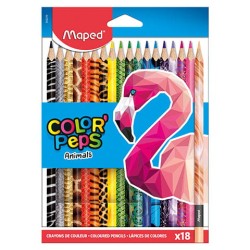 Kredki Colorpeps Animals Trójkątne 18 Szt Pud. Z Zaw. 832218