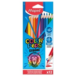 Kredki Colorpeps Strong Trójkątne 12 Szt Pud. Z Zaw. 862712