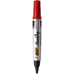 Marker Marking 2000 Ecolutions Czerwony Okrągła Końcówka Bic