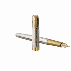 Parker Pióro Wieczne (F) 18k Sonnet  Silver Mistral Gt