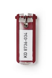 Durable Zawieszka Na Klucze Key Clip 6szt Czerwona 195703