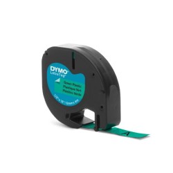 Dymo Taśma 12mm/4m - Plastikowa, Zielona