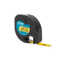 Dymo Taśma 12mm/4m - Plastikowa, Żółta