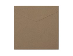 Galeria Papieru Koperta 160mm x 160mm Kraft ciemnobeżowy K., 120g/m2, op/10szt.
