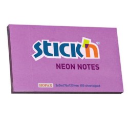 Hopax Notes Samoprzylepny 127x76 Mm Neon  fioletowy