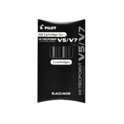 Wkład Do Pióra Kulkowego V5 V7 3 Sztuki Ic-50-V5 Pilot czarny
