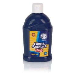 Farba Szkolna Plakatowa 500ml Astra ciemny niebieski