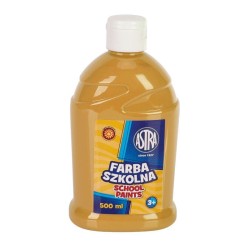 Farba Szkolna Plakatowa 500ml Astra jasny brązowy