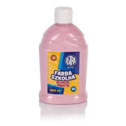 Farba Szkolna Plakatowa 500ml Astra różowy