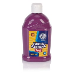 Farba Szkolna Plakatowa 500ml Astra sliwkowy