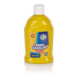 Farba Szkolna Plakatowa 500ml Astra żółty
