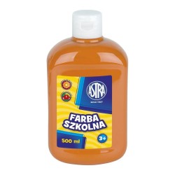 Farba Szkolna Plakatowa 500ml Astra pomarańczowy