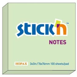Hopax Notes Samoprzylepny 76x76 Mm Neon  zielony pastelowy