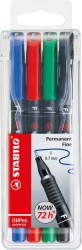STABILO OHPen F permanentny etui 4 szt.