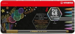 STABILO Pen 68 mazaki metaliczne dekoracyjne  8 kolorów