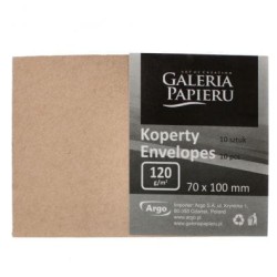 Galeria Papieru Koperta 70mm x 100mm Nature ciemnobeżowy K, 120g/m2, op/10szt