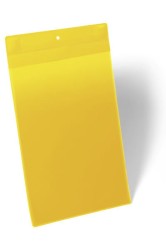 Durable Magyczna Kieszeń Magazynowa żółta z neodymowym Magnesem Plus A4 174704