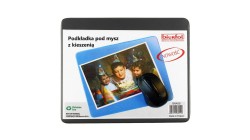 BIURFOL Podkładka pod mysz czarna