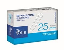 Tetis Spinacze biurowe okrągłe 25mm