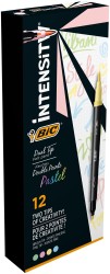 Bic Pisak Intensity Dual Tip 4 kol.Pastel -pudełko 12 szt.