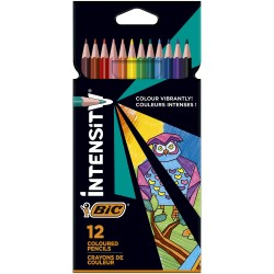 Kredki Intensity Ołówkowe Pudełko 12szt Bic