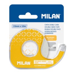 Milan Taśma dwustronna 15 mm x 10 m z dyspeneserem