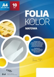 Argo Folia do drukarek laserowych op 10szt matowa