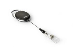 Durable Mechanizm Ściągający Jojo Style Metalowe Zapięcie 80 Cm Czarny