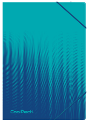 COOLPACK - GRADIENT - TECZKA Z GUMKĄ A4 - OCEAN