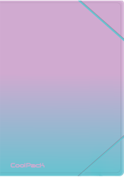 COOLPACK - GRADIENT - TECZKA Z GUMKĄ A4 - BLUEBERRY