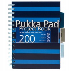 PUKKA Kołozeszyt  Project Book Navy A5 kratka niebieski