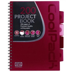 Coolpack  KOŁOZESZYT PP B5 100k kratka RED