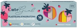 Interdruk Plastelina kwadratowa 16 kol. CUTE GIRL