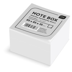 Interdruk Kostka papierowa 8.5x8.5x3.5CM BIAŁA KLEJONA0